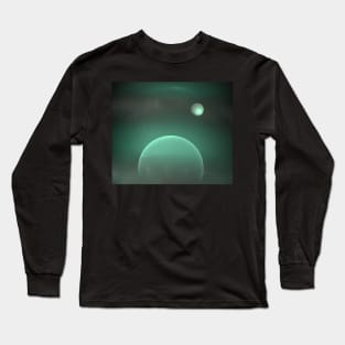Abstract of green planet Long Sleeve T-Shirt